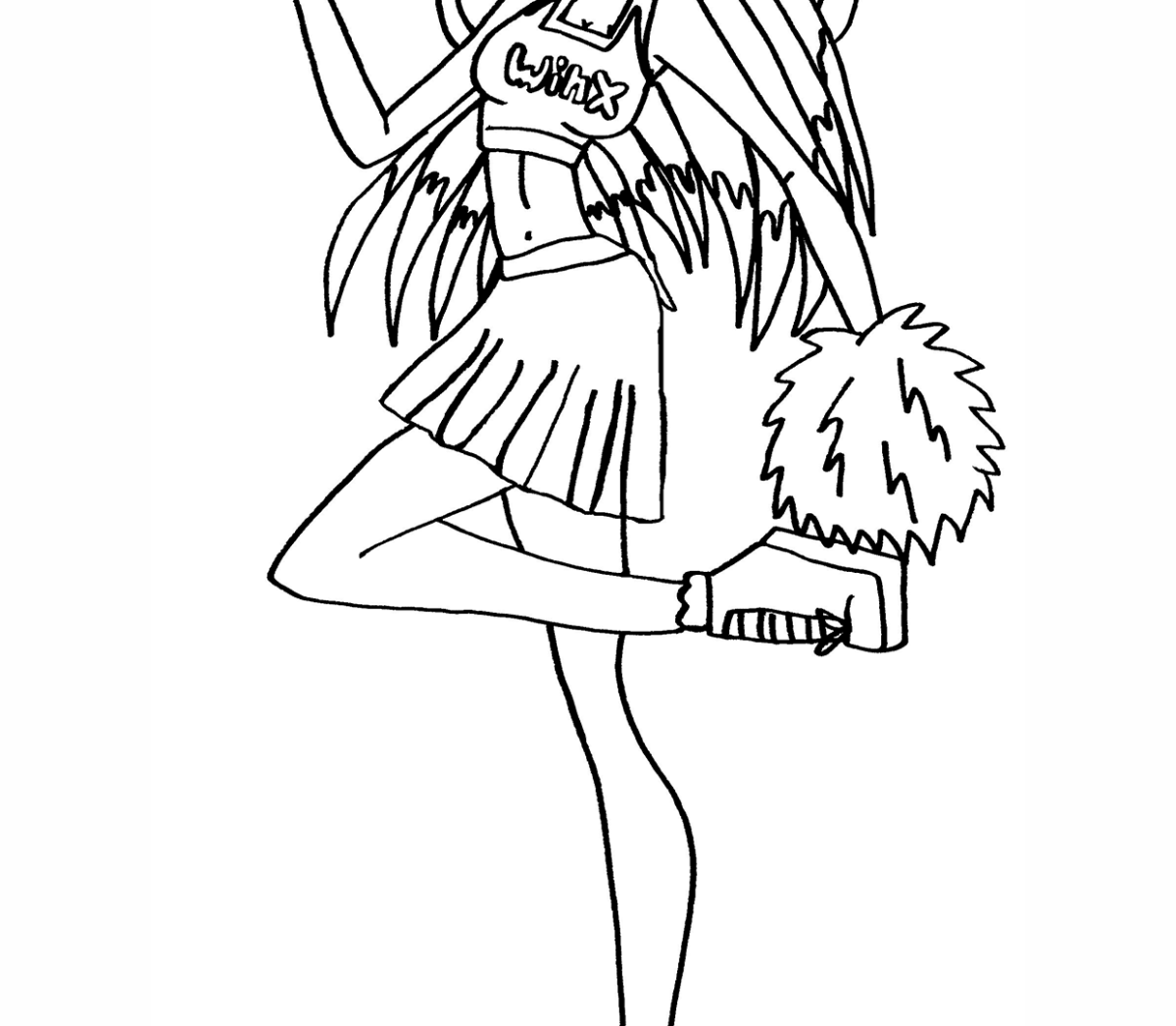 Раскраска Черлидинг