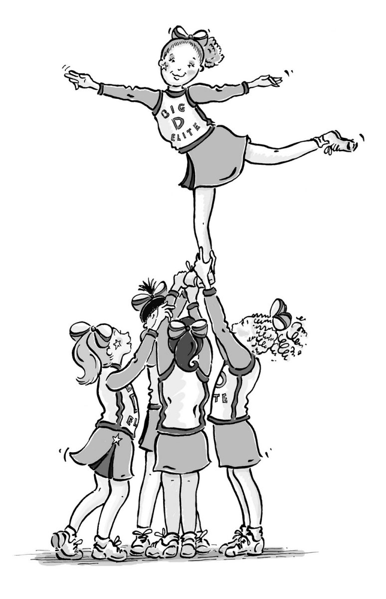 Раскраски для девочек Черлидинг