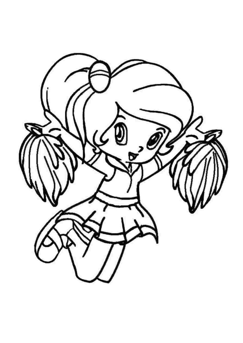 Силуэт чирлидерши