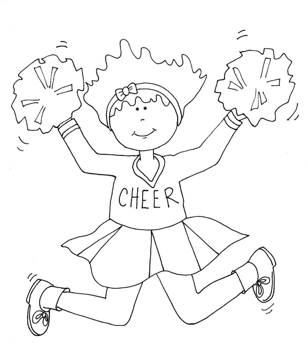 Помпоны для черлидинга раскраска