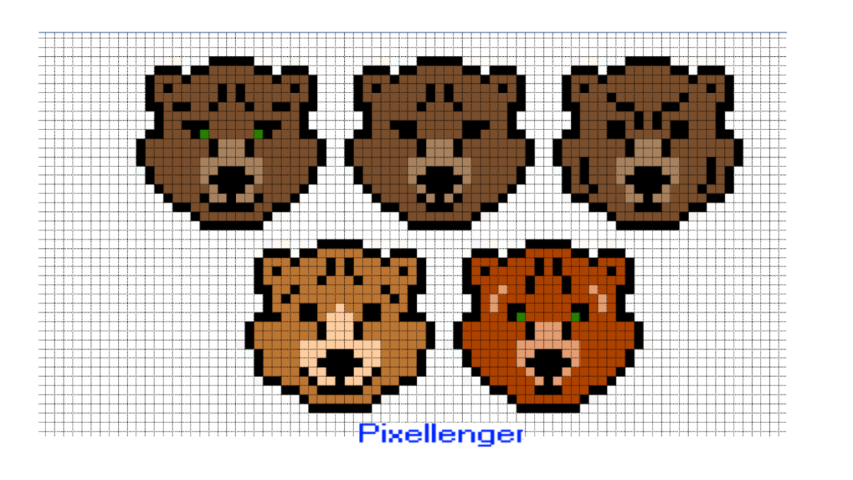 Вышивка крестом мишка