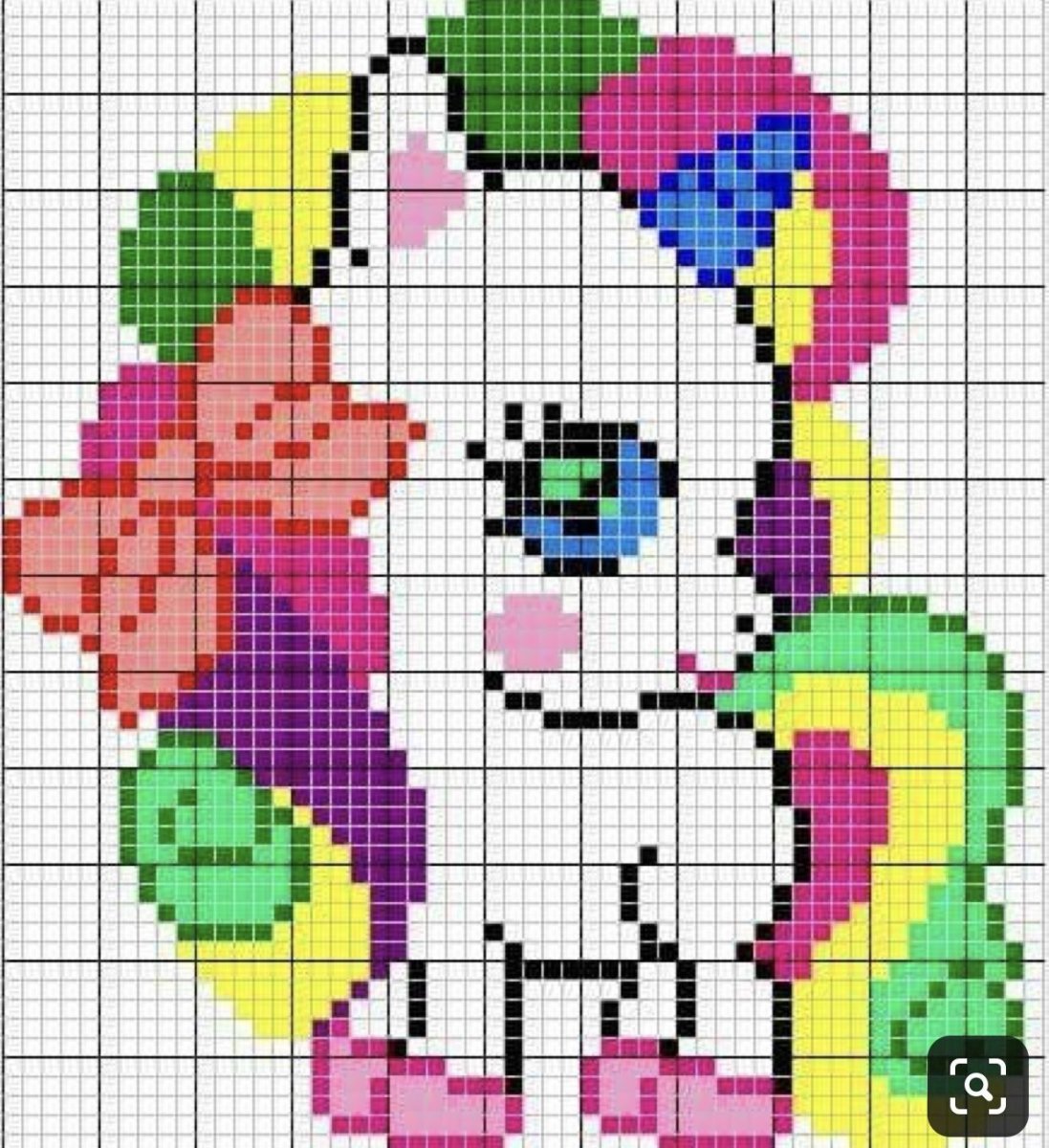 Вышивка крестиком мишка