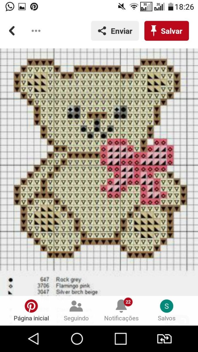 Вышивка крестом енот