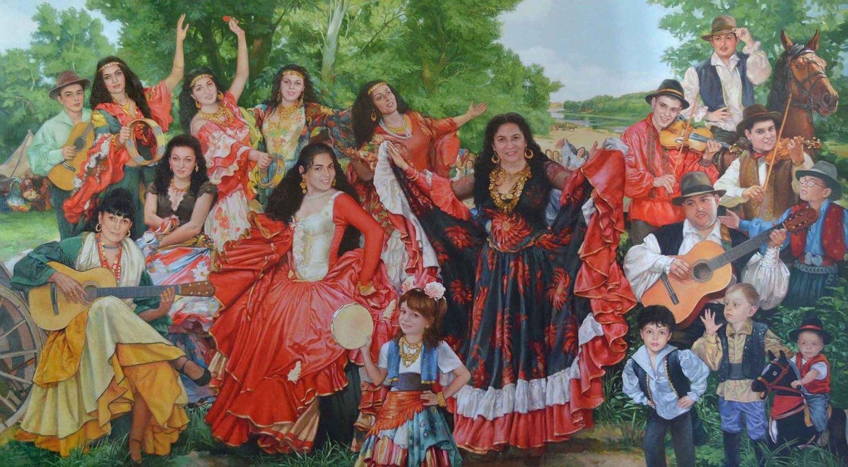 Картина цыгане табором