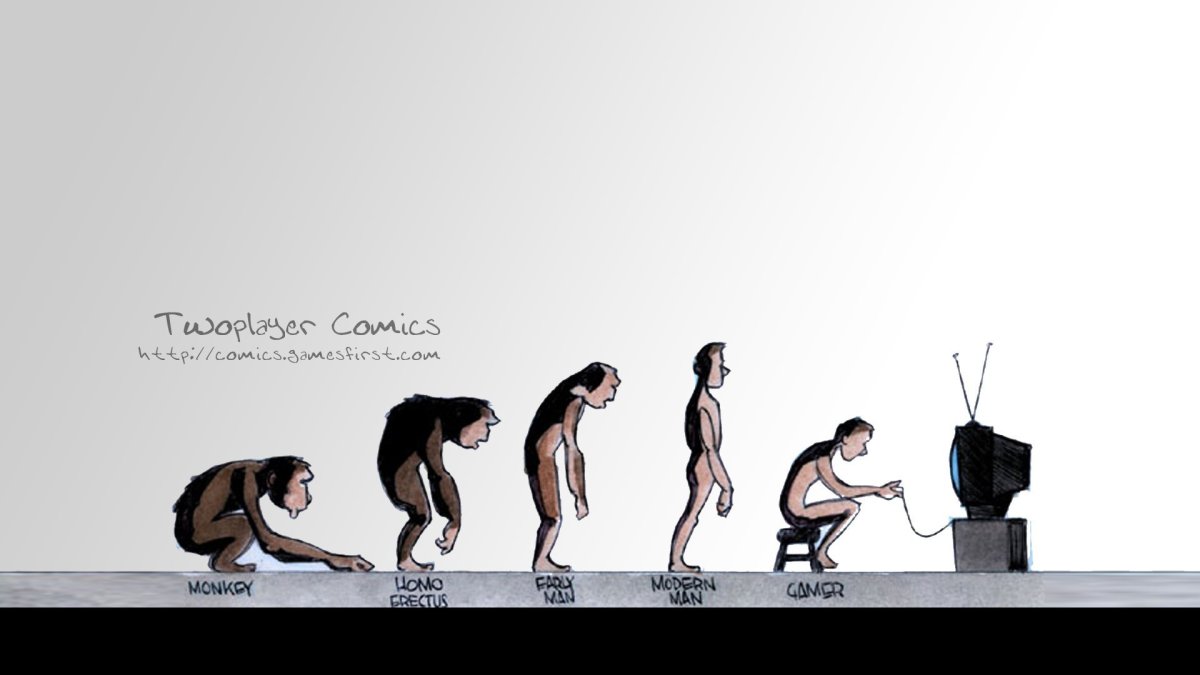 Эволюция человека карикатура