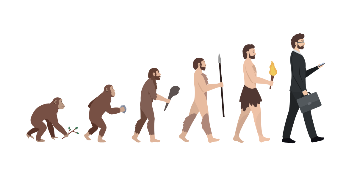 Эволюция от обезьяны к бизнесмену