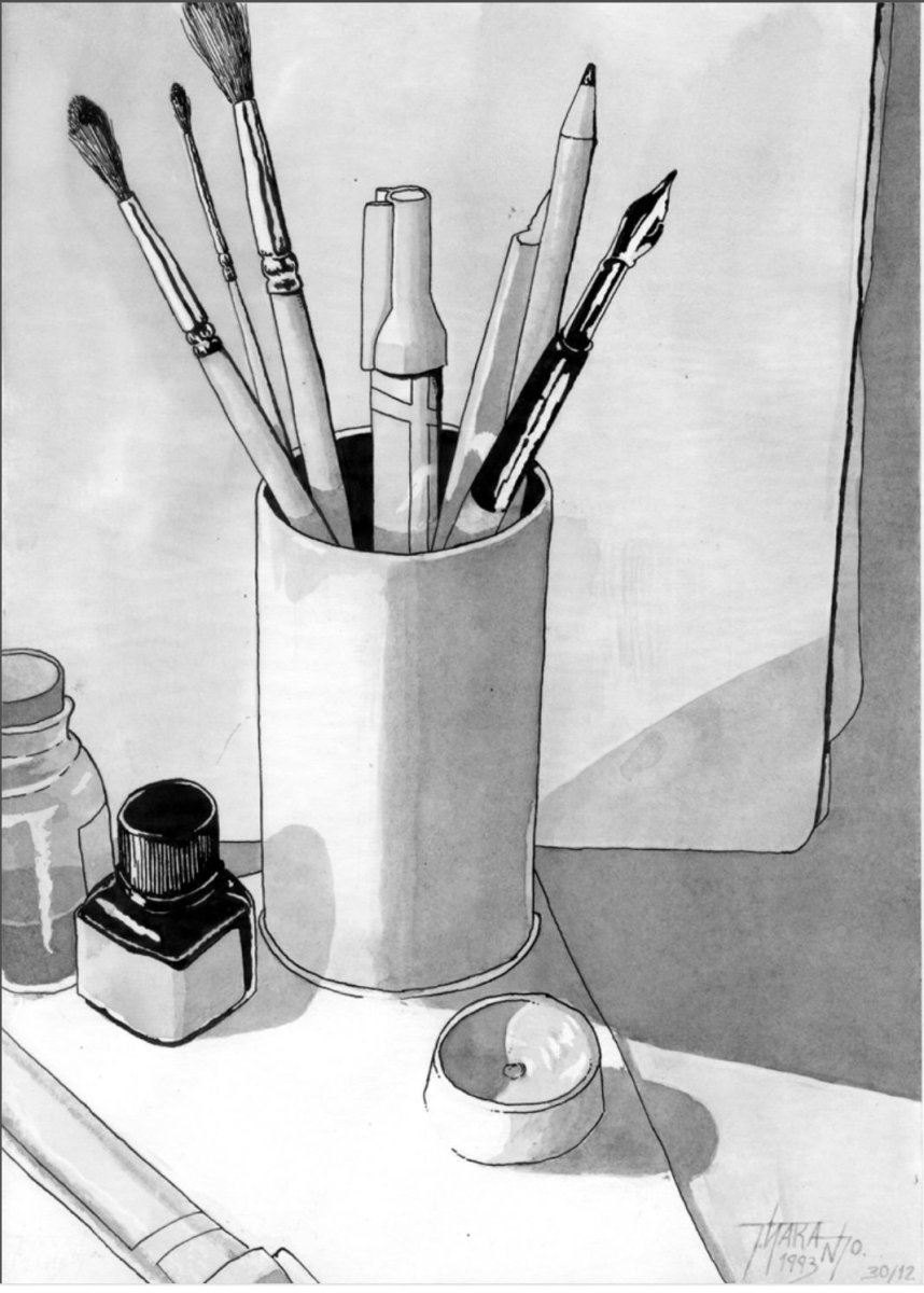 Предметы карандашом