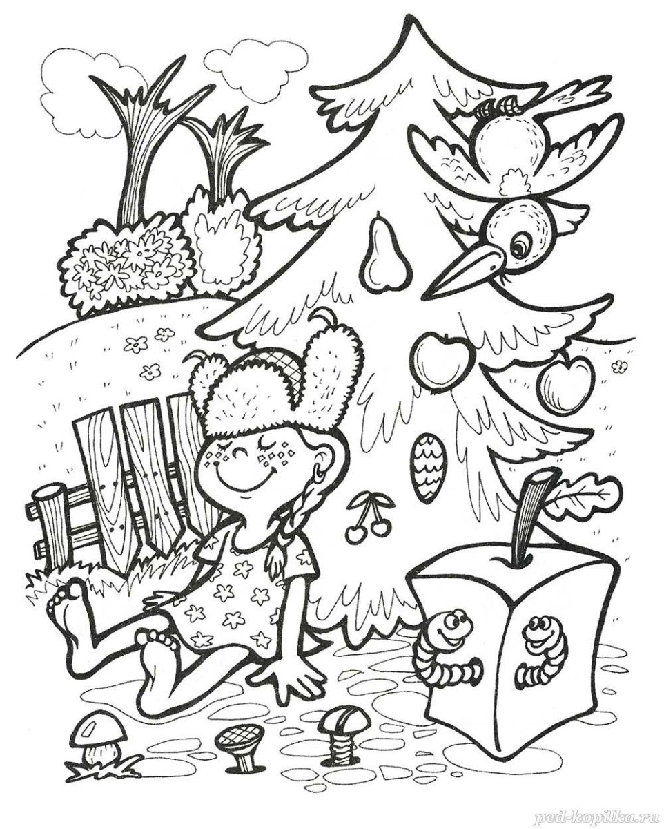Раскраски нелепицы для дошкольников
