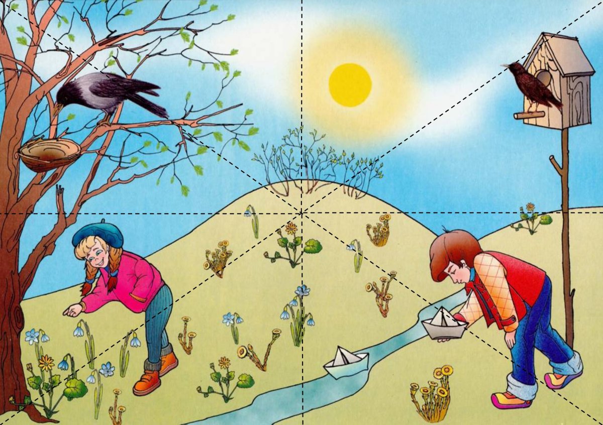 Пазлы на тему Весна для детского сада