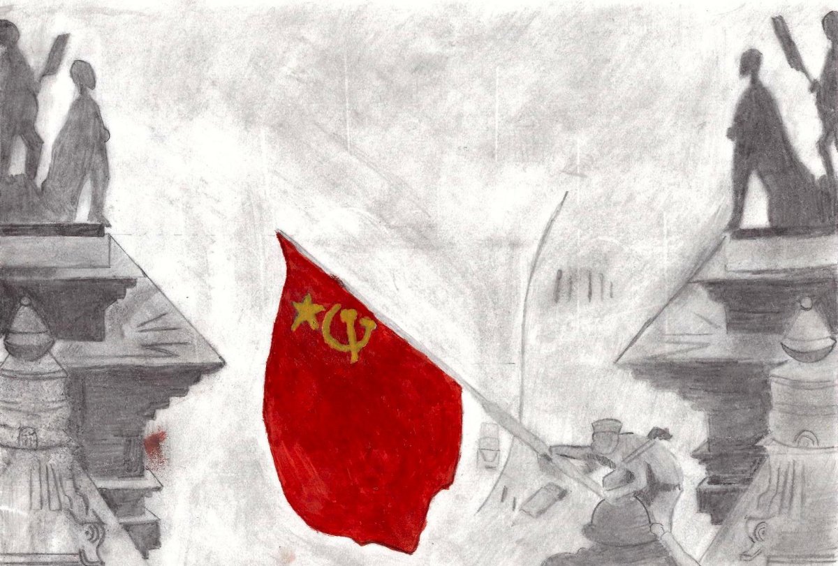 Битва под Москвой рисунок