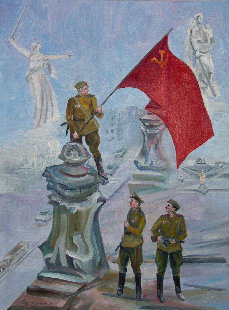 Родина_мать Знамя Победы