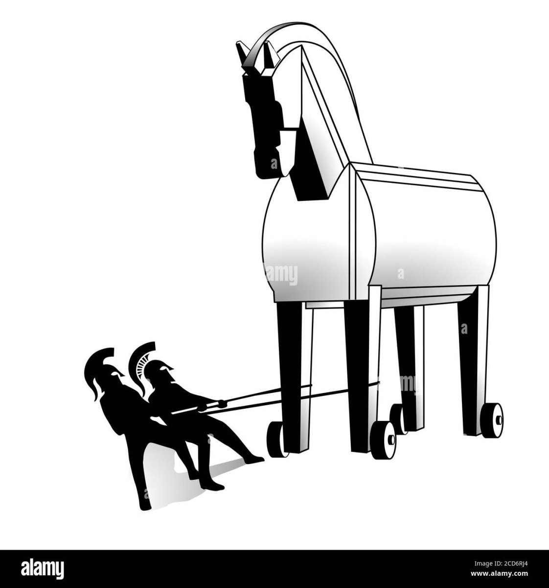 Троянский конь иллюстрация