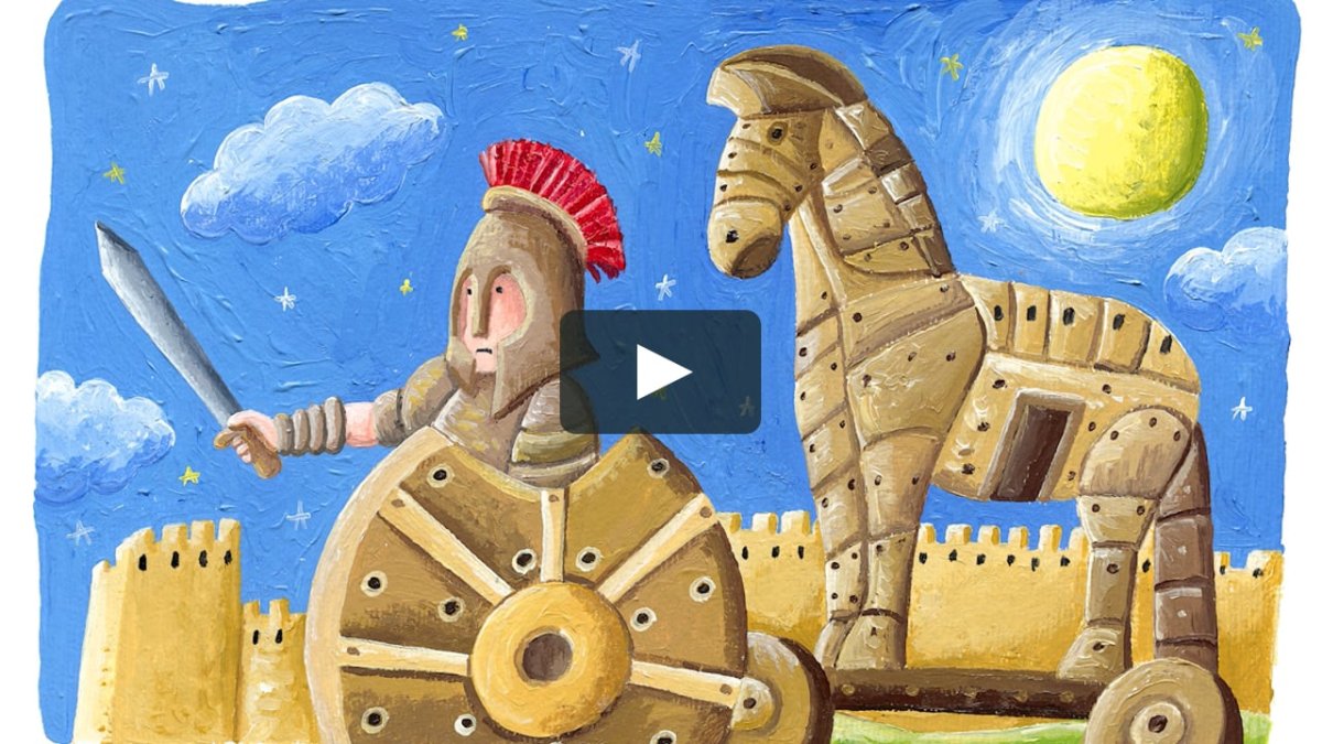 Троянский конь рисунок 5 класс