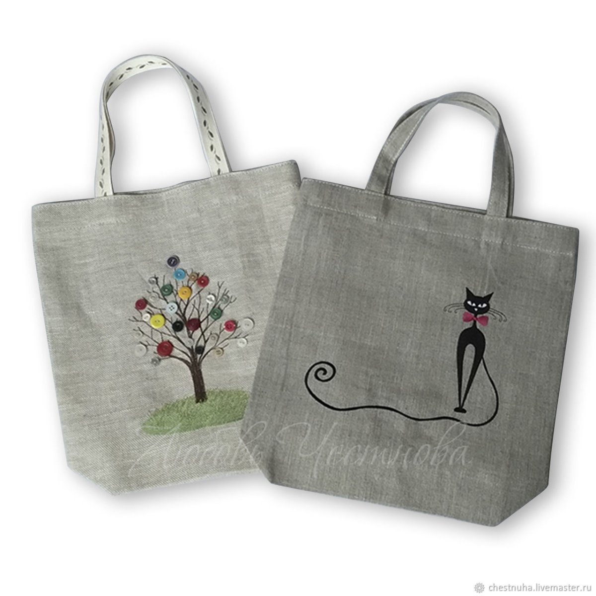 Сумка шоппер с декором