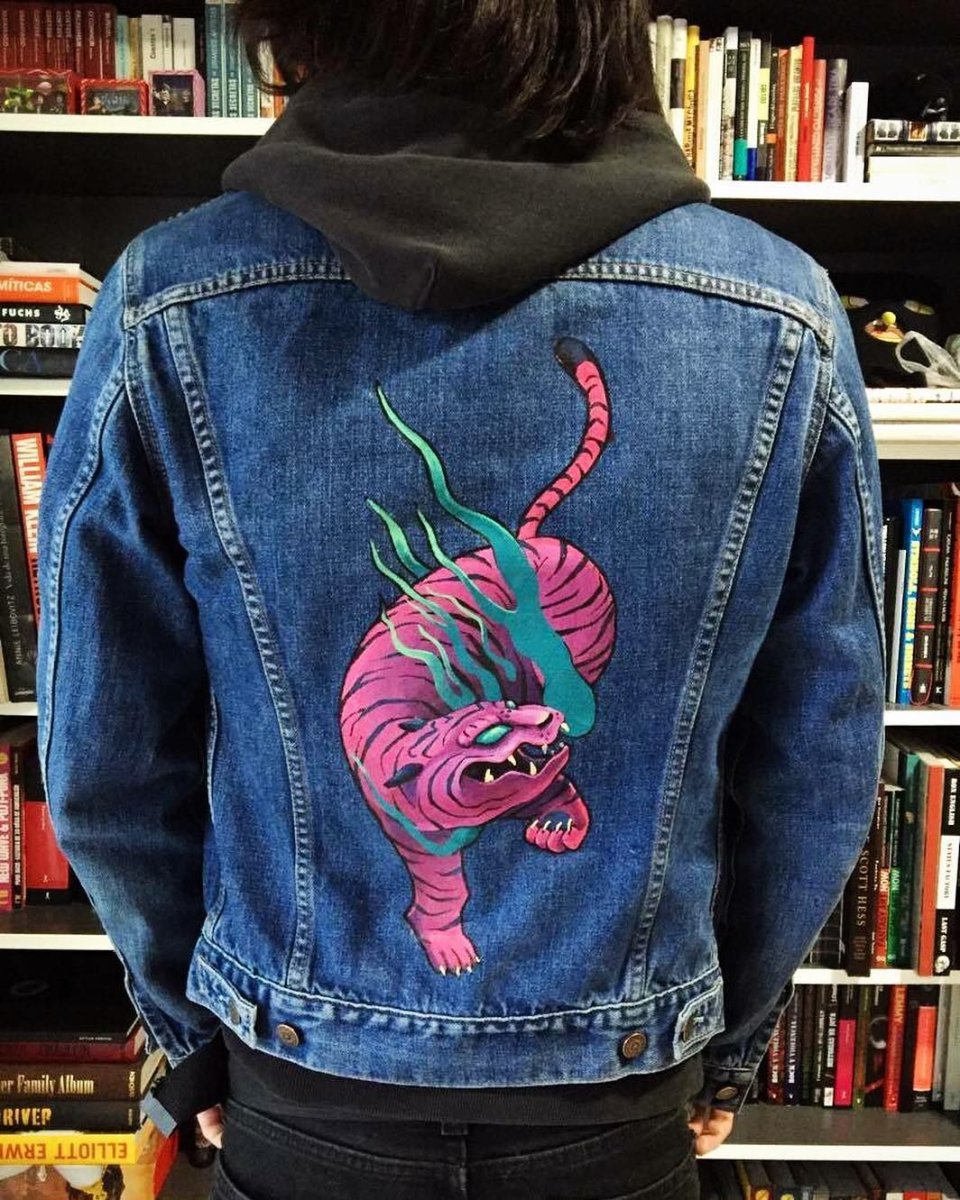 Разрисованные джинсы в стиле Грандж