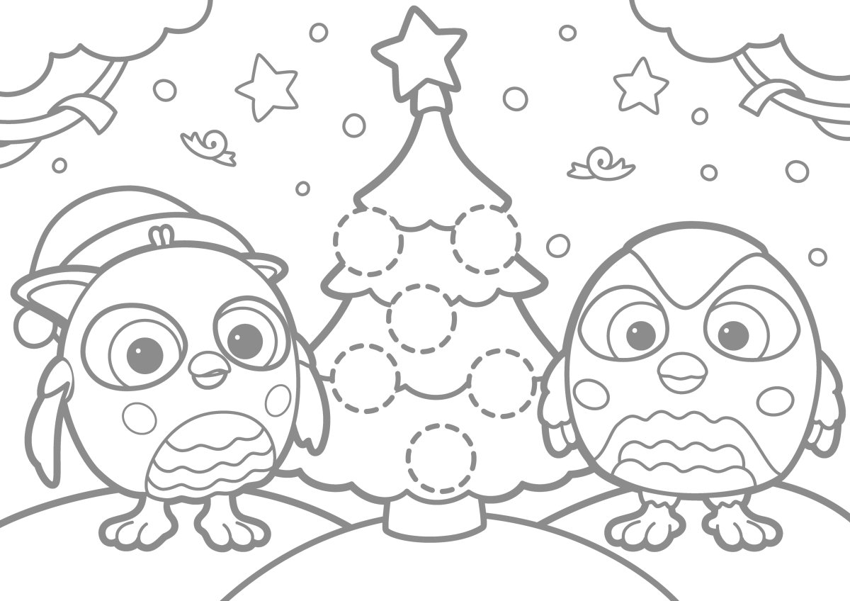 Мудрая Сова раскраска