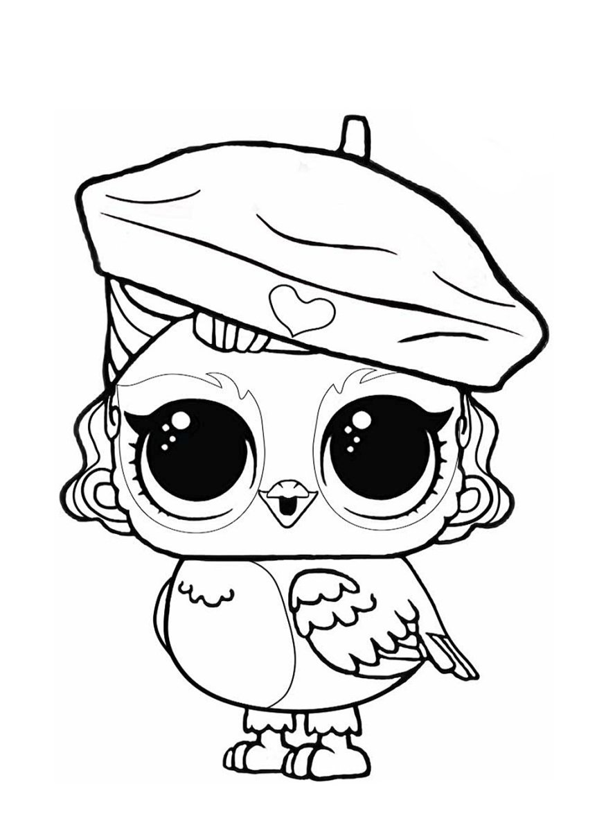 Картинки Совы для распечатки черно белые