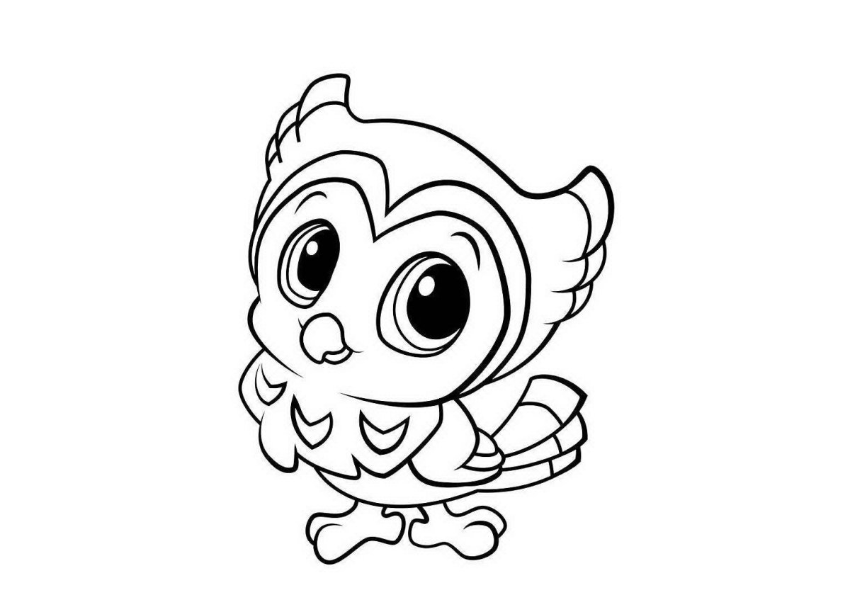 Совенок хоп хоп раскраска