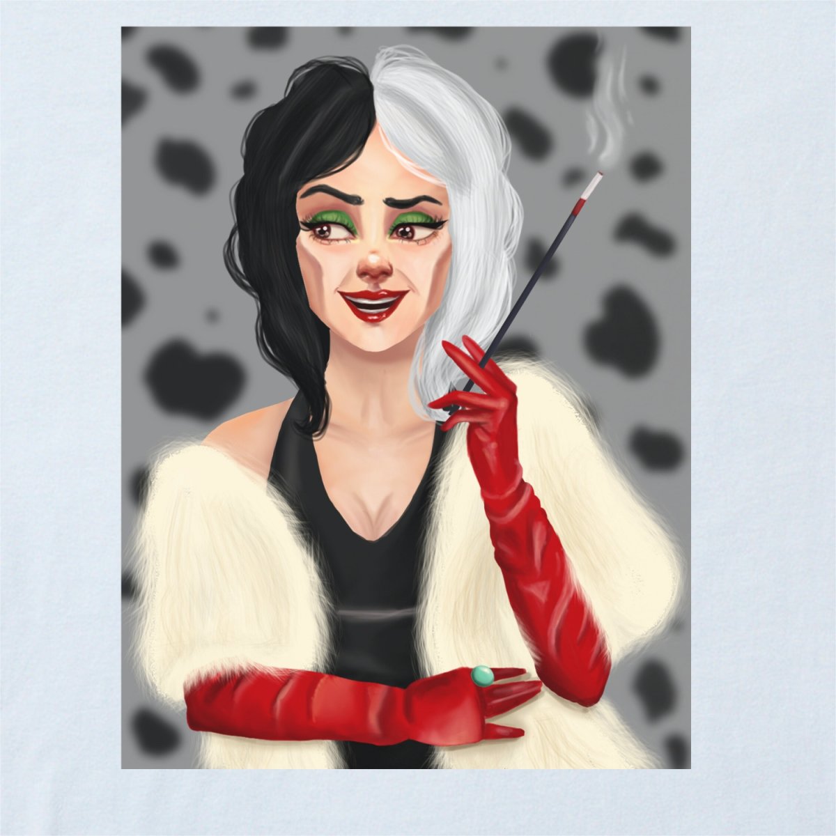 Круэлла рисунок для срисовки - 76 фото