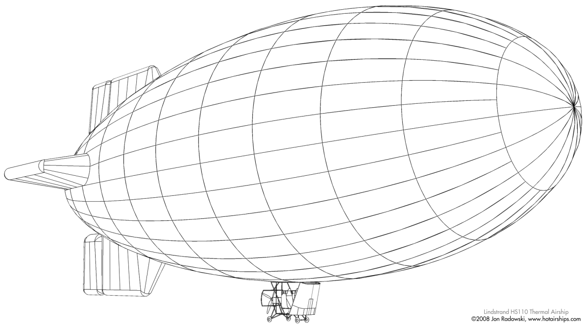 Дирижабль раскраска