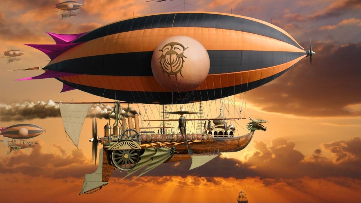 Дирижабль стимпанк Вадим Войтехович