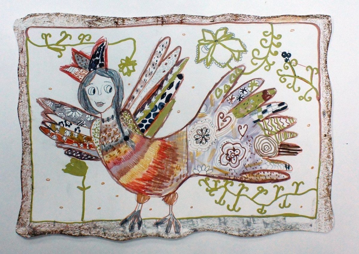 Орнамент с Сирин, Гамаюн и алконост