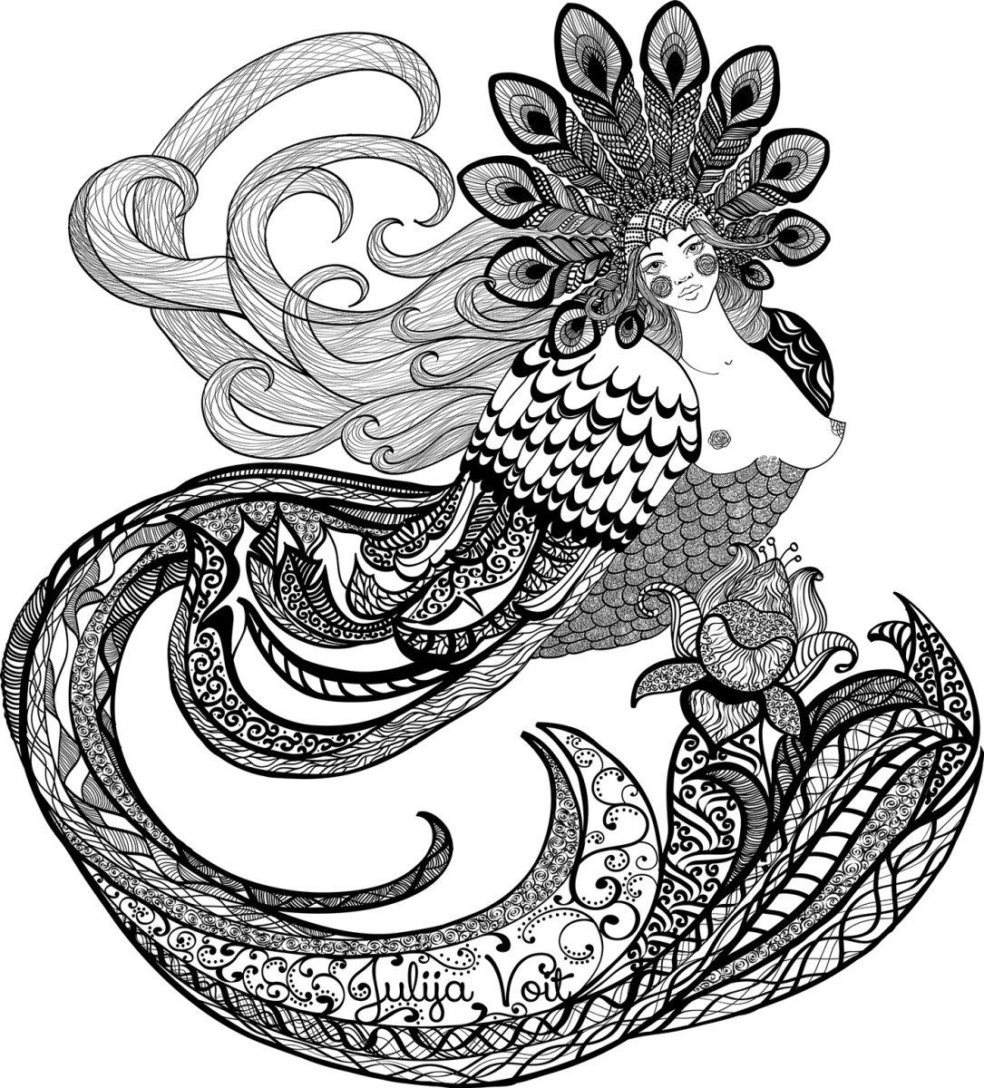 Сирин алконост Гамаюн тату