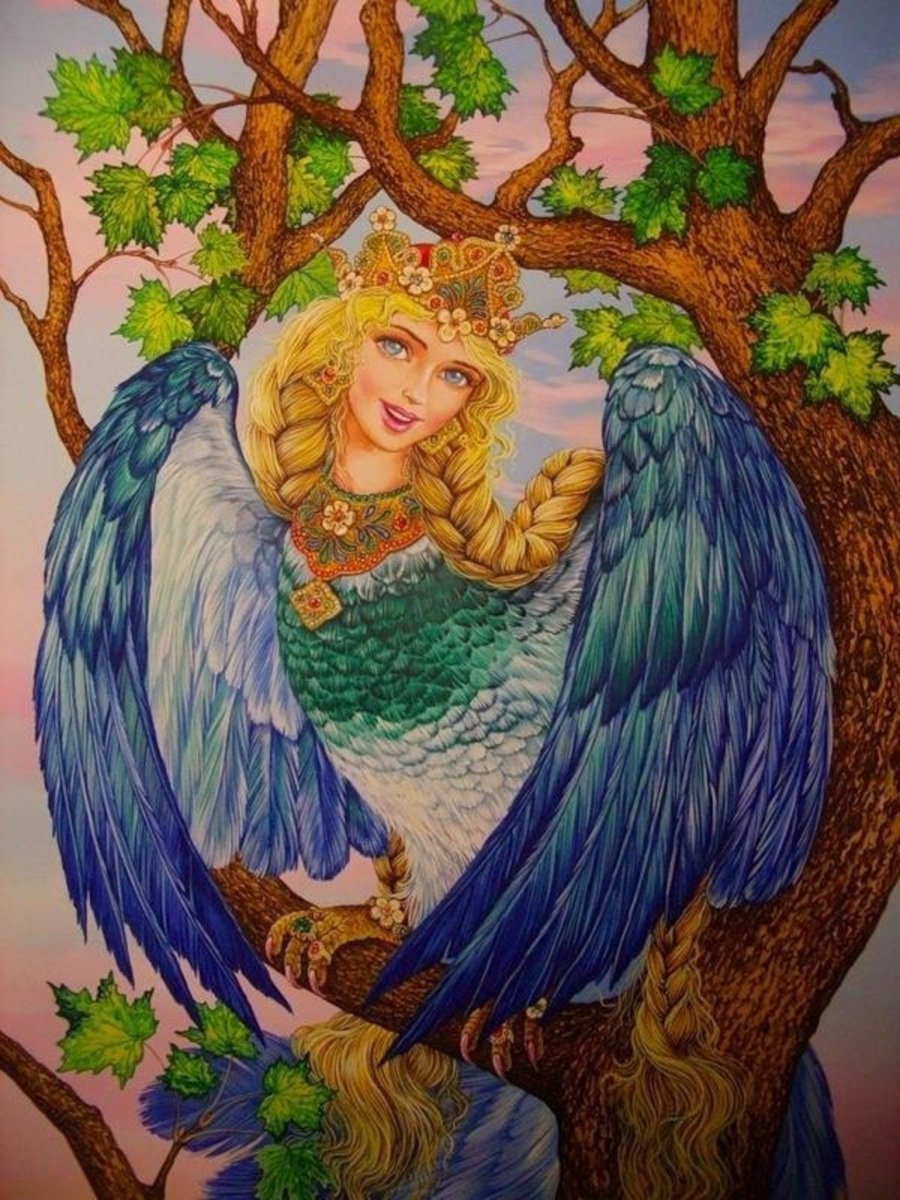 Птица Гамаюн украшение