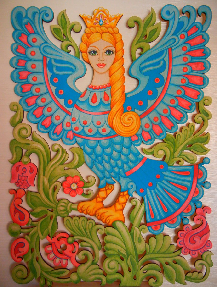 Гамаюн Сирин и алконост в татуировках