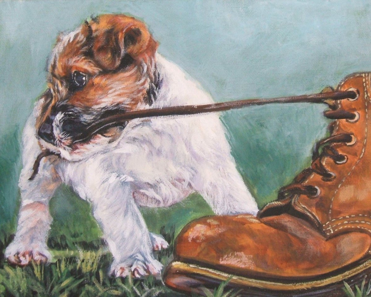 Алмазная мозаика Джек Расселл картина Рассел