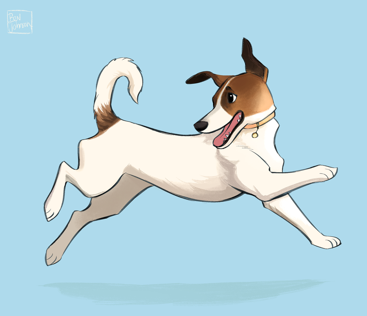 Мультяшный Джек Рассел терьер