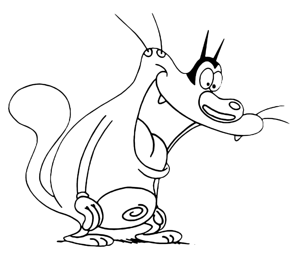 ОГИ И И тараканы раскраска