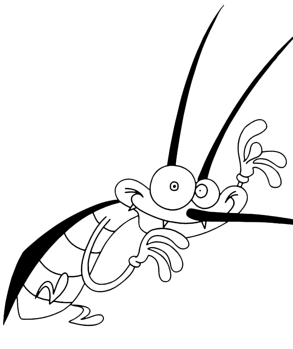 Таракан раскраска для детей