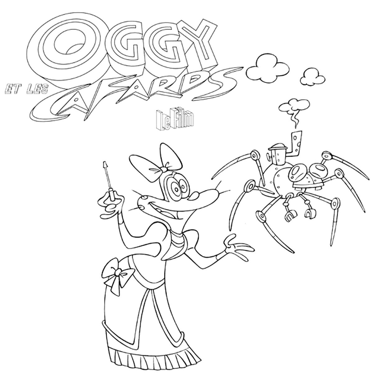 Раскраска Огги рейнджер