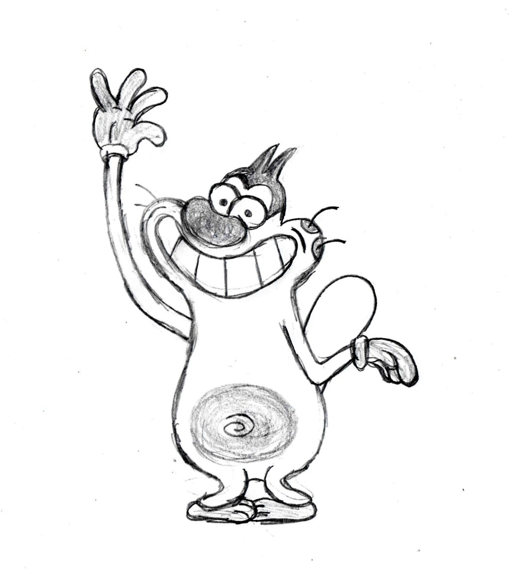 Рисунки для срисовки Огги