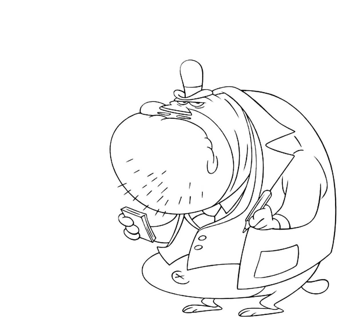 Таракашка антистресс раскраска