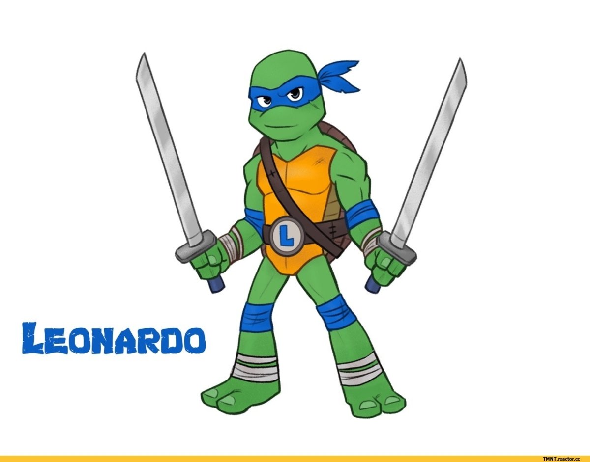 Нарисовать Леонардо Черепашки ниндзя
