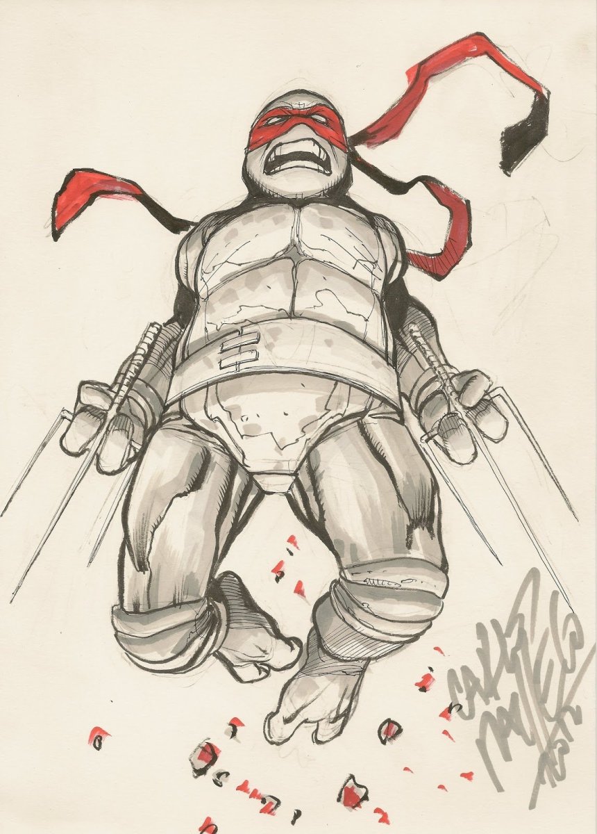 Скетчи Черепашки ниндзя Рафаэль