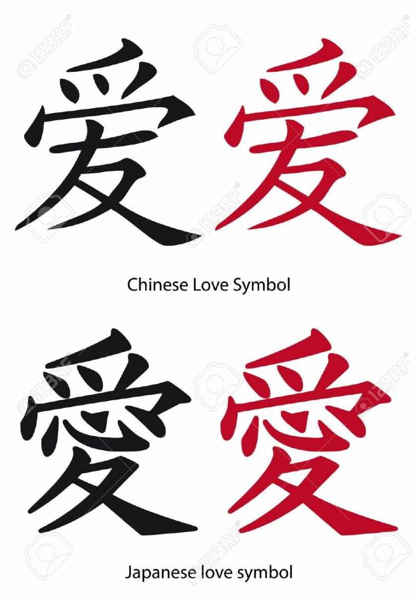 Иероглиф любовь вектор