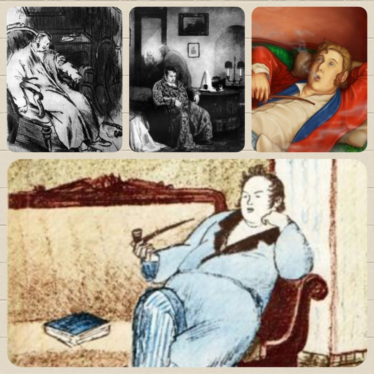 Иллюстрации к роману Обломов Гончарова