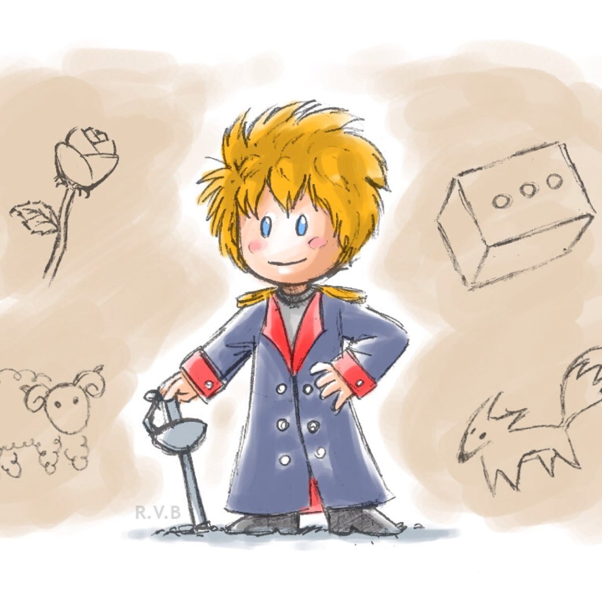 Маленький принц раукрашка