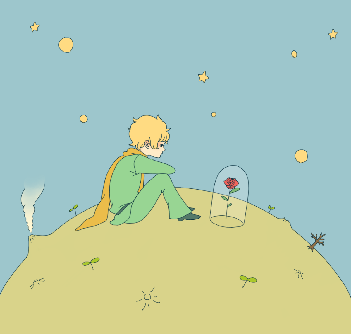 Экзюпери маленький принц роза