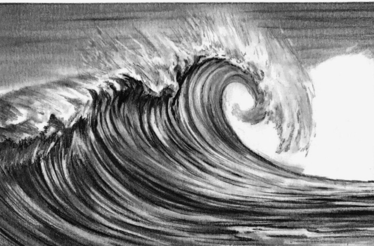 Вода нарисованная