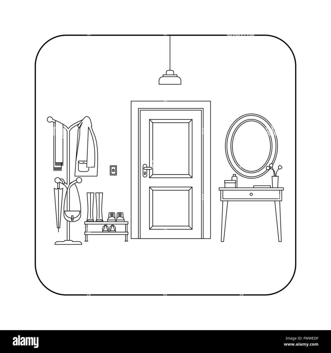 Векторная Графика прихожая