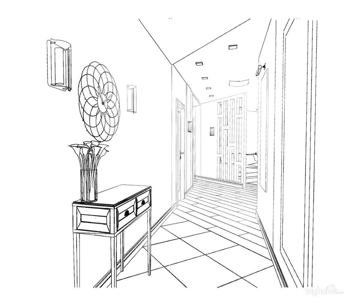 Наброски коридора