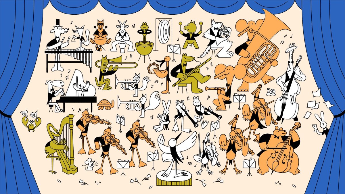 Иллюстрация симфонического оркестра