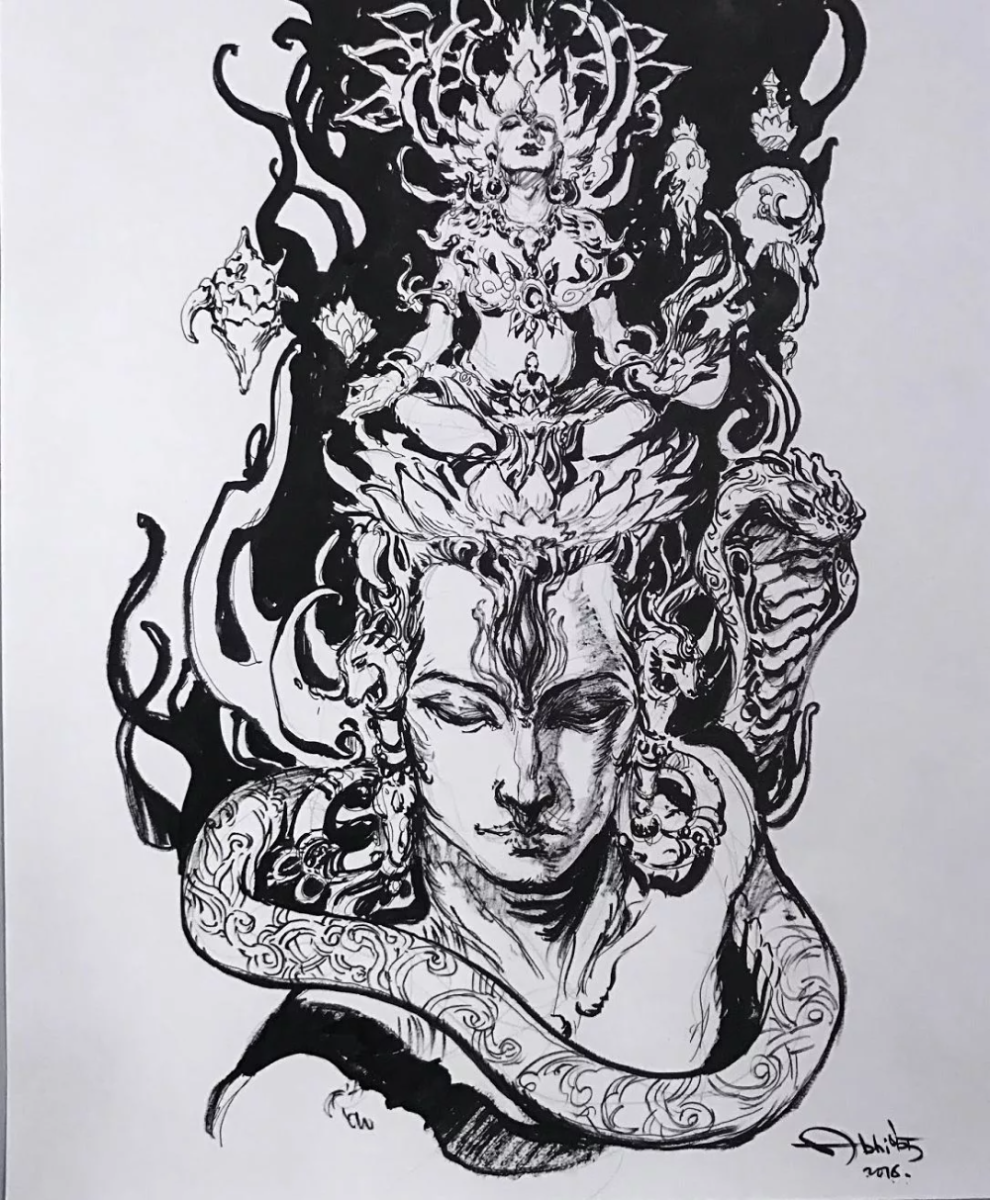 Богиня Кали тату эскизы