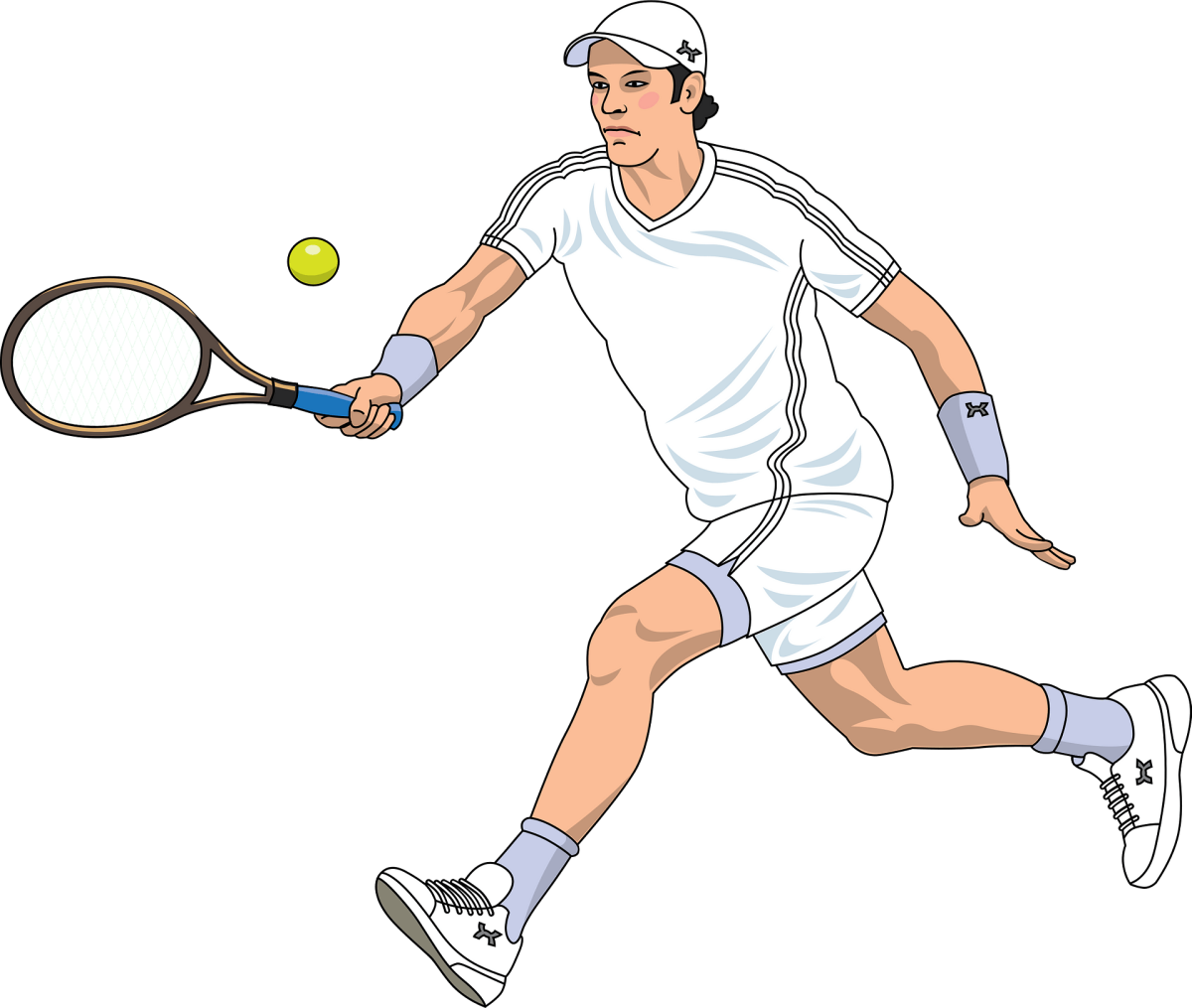 Раскраска большой теннис