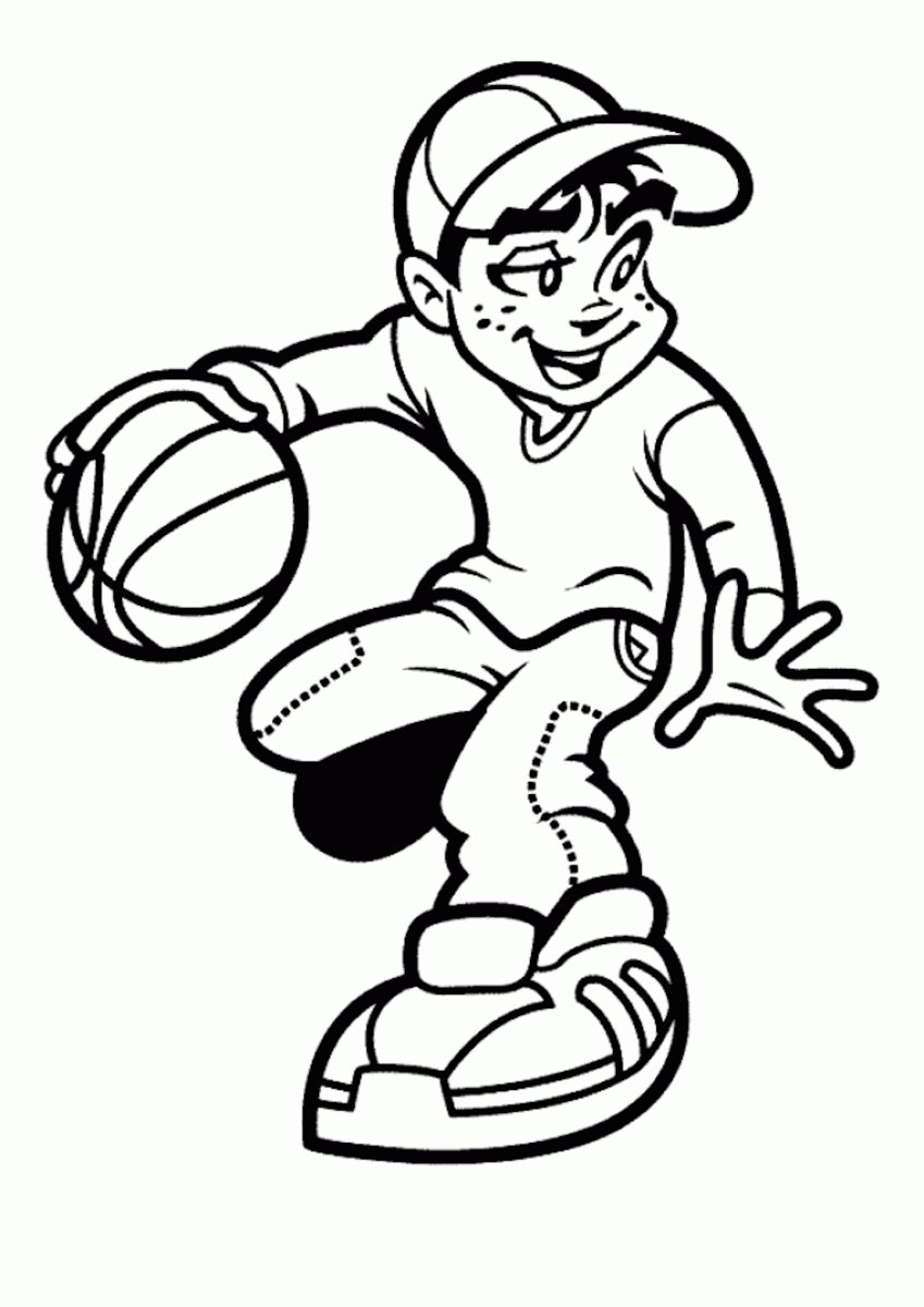 Раскраска спортивный инвентарь