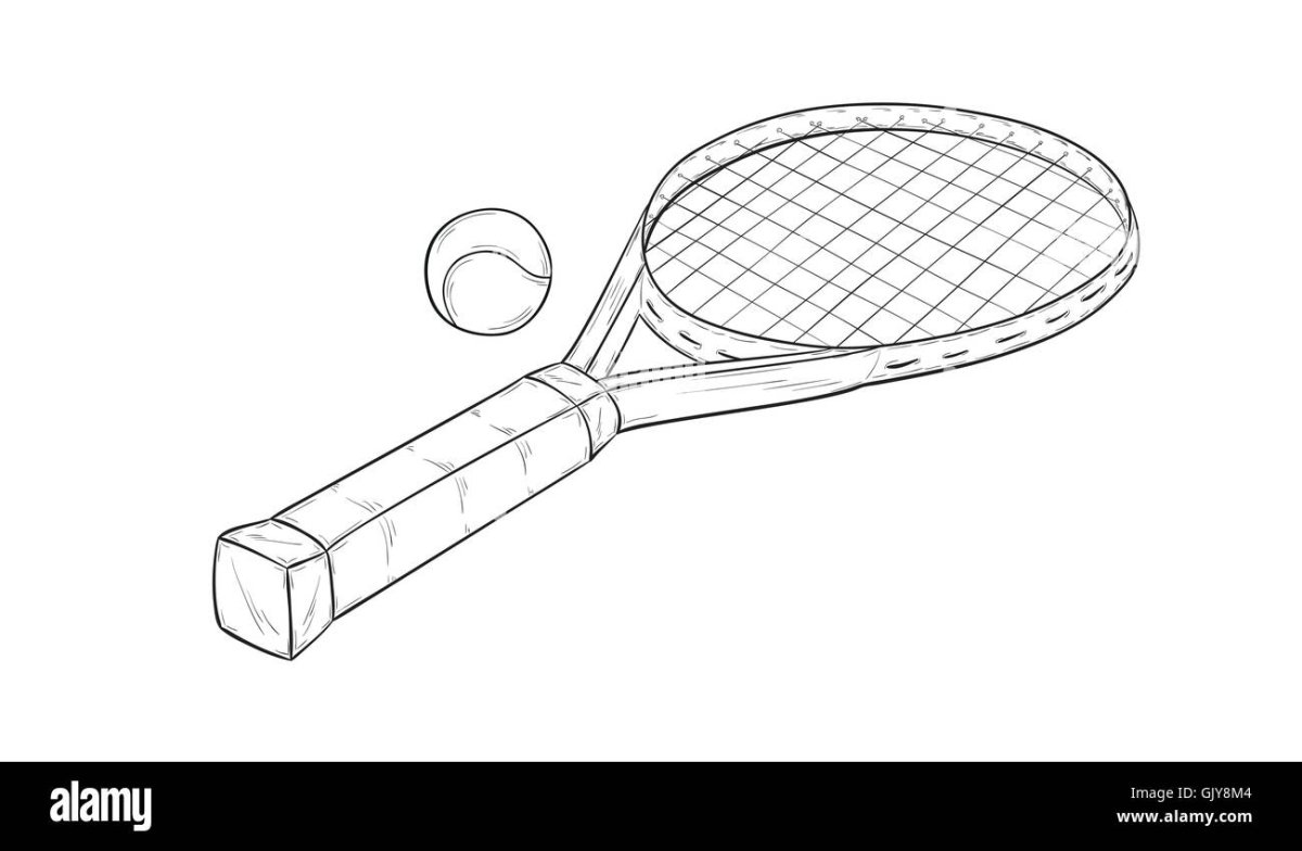 Бадминтон раскраска